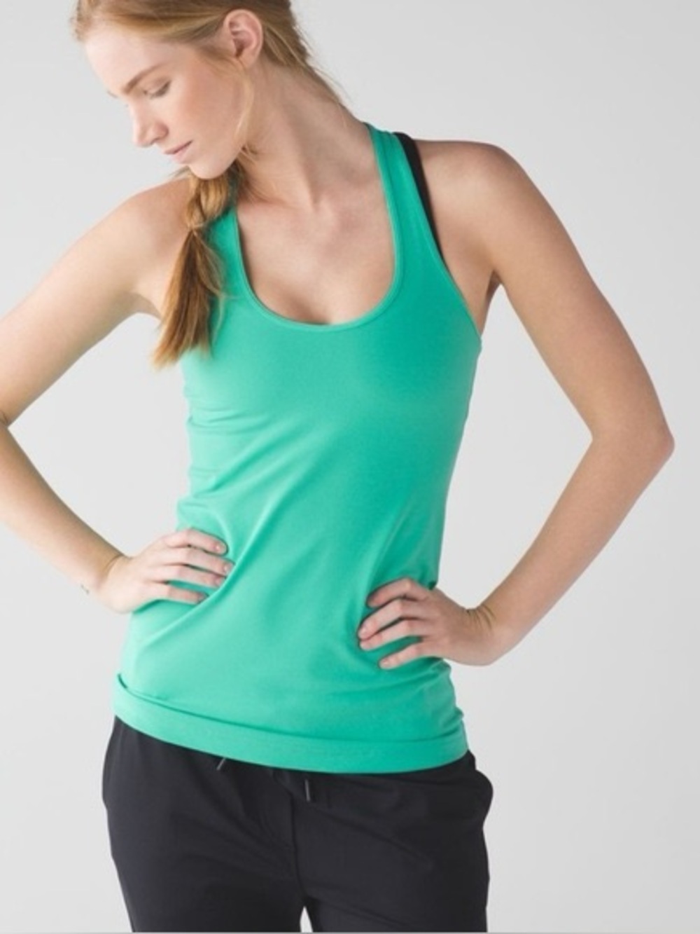 lululemon athletica Teal Cool Racerback Tank Top Size 8